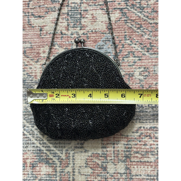 Beautiful Vintage Menbur Classic Handbag Black embroided - Picture 8 of 8